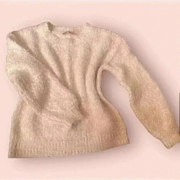 PHILOSOPHY pink fuzzy pullover sweater women size small - Picture 10 of 14
